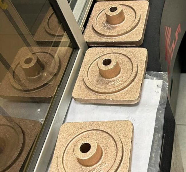 Casted, Naval, Valve part in bronze alloy