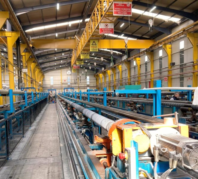 Industrial facility with machinery and equipment.